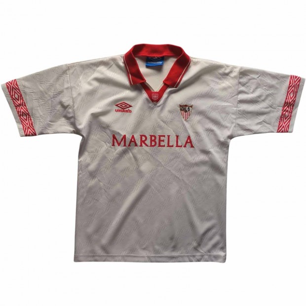 Sevilla 1995-96 Umbro hazai foci mez gyerek L-es