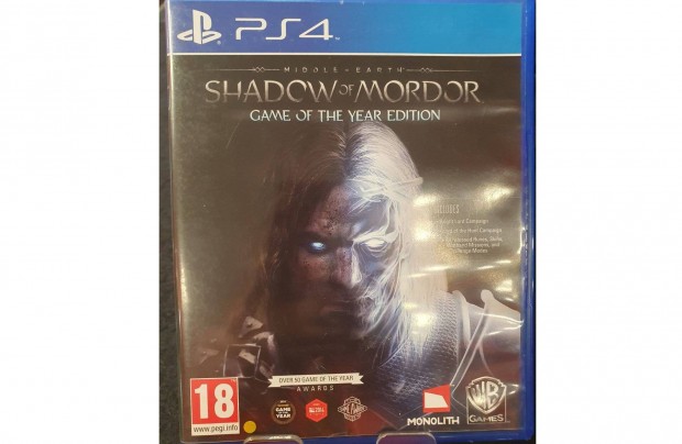 Shadow of Mordor Game of the Year Edition - PS4 játék