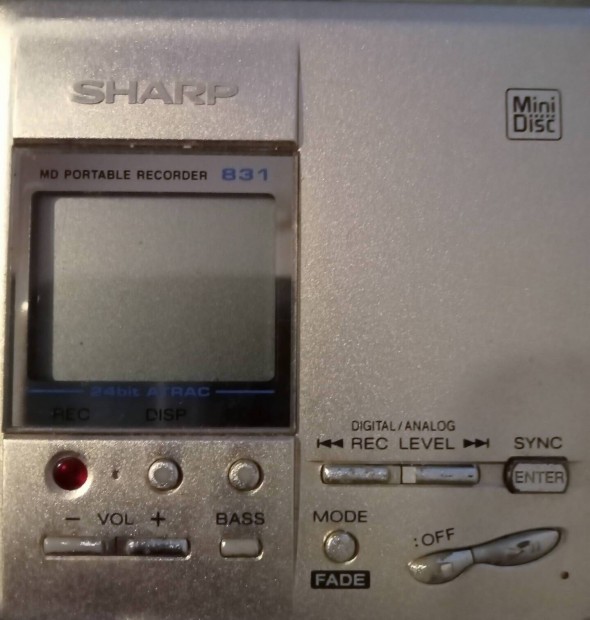 Sharp MD ET831 minidisc Walkman elad! 