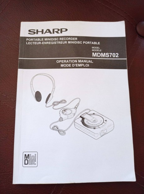 Sharp Mdms-702 minidisc eredeti kézikönyv eladó!