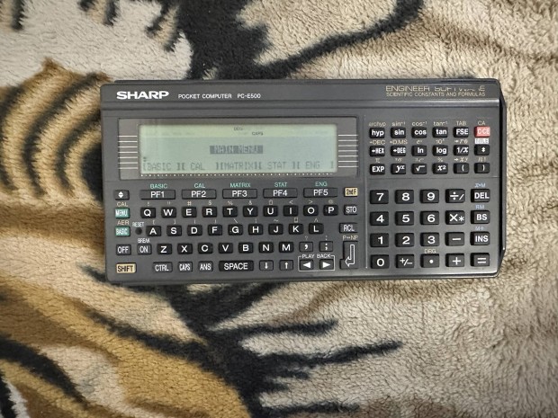 Sharp Pocket Computer PC-E500!