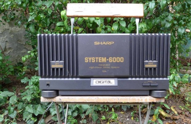 Sharp System 6000 végfok erősítő hifi 2 x 100 Watt