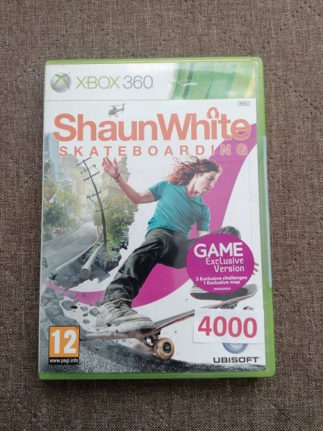 Shaun White Skateboarding grdeszks Xbox 360 jtk elad!