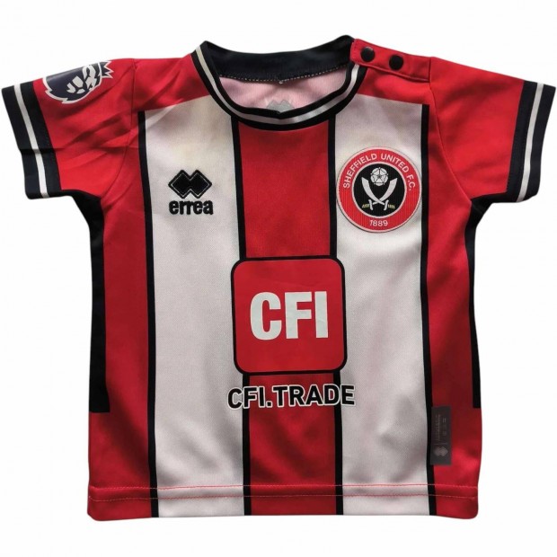 Sheffield United 2023-24 Errea Pappa #15 foci mez gyerek 18 hnapos