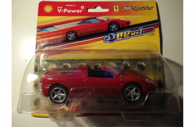Shell V-Power Ferrari "360spider" 1:38 modell kisaut, bontatlan