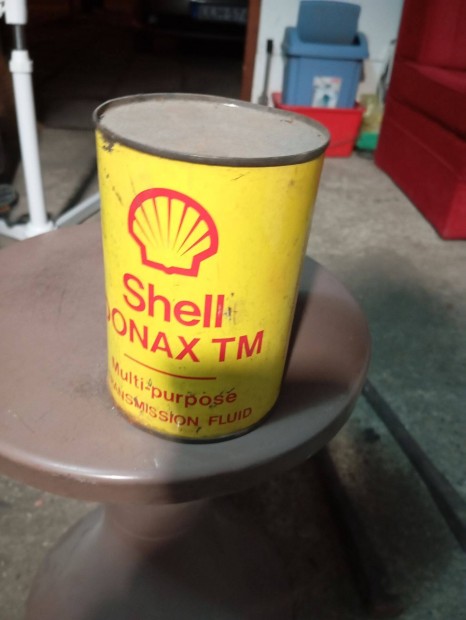 Shell bontatlan váltó olaj Retró dobozban