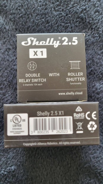 Shelly 2,5 Double relay switch roller shutter 2 db