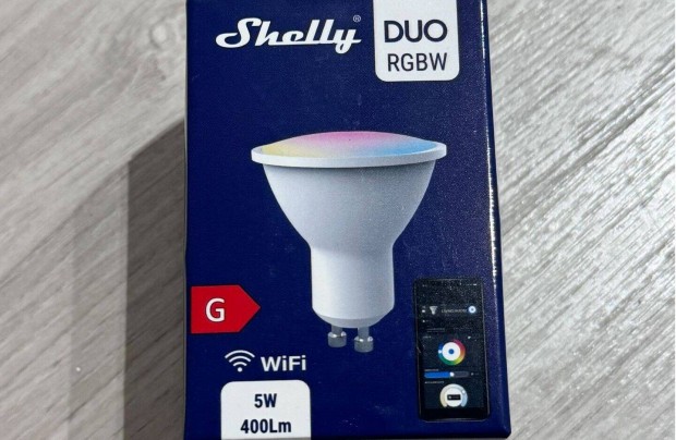 Shelly Duo WiFi Rgbw (GU10) okosizz