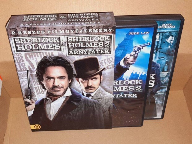 Sherlock Holmes 2 rszes filmgyjtemny DVD dszdobozos karcmentes