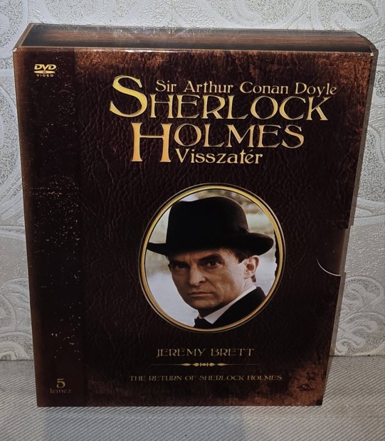 Sherlock Holmes Visszatr-5 DVD diszdoboz (Jeremy Brett)