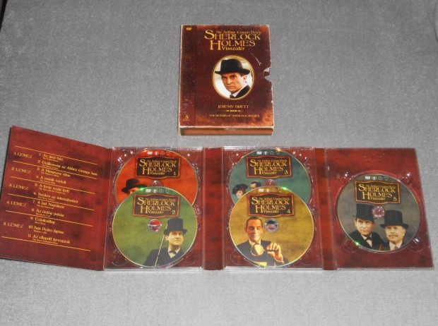 Sherlock Holmes Visszatr + Emlkiratai DVD Sorozat Digipack Egyben