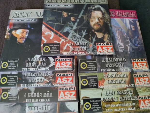 Sherlock Holmes sorozat DVD (17db)