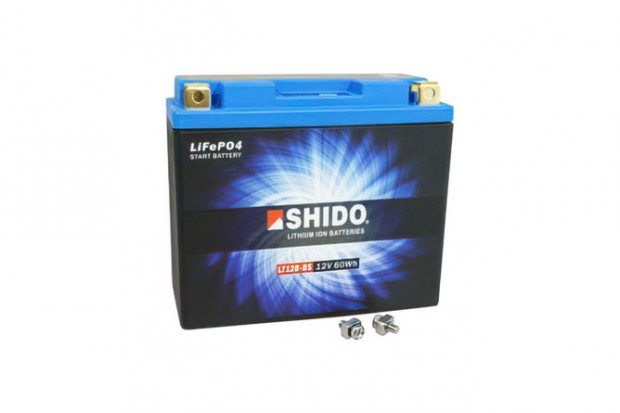 Shido 12V 5 Ah LT12B-BS Shido Lítium-ion Akkumulátor (használatra kész
