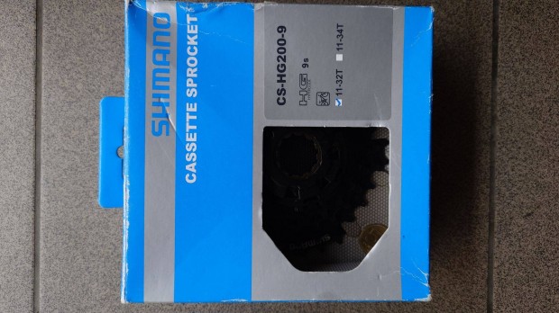 Shimano 11-32 9s sor fekete