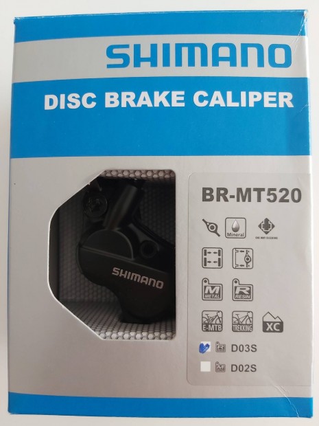 Shimano BR-MT 520 hidraulikus trcsafk, fkbetttel