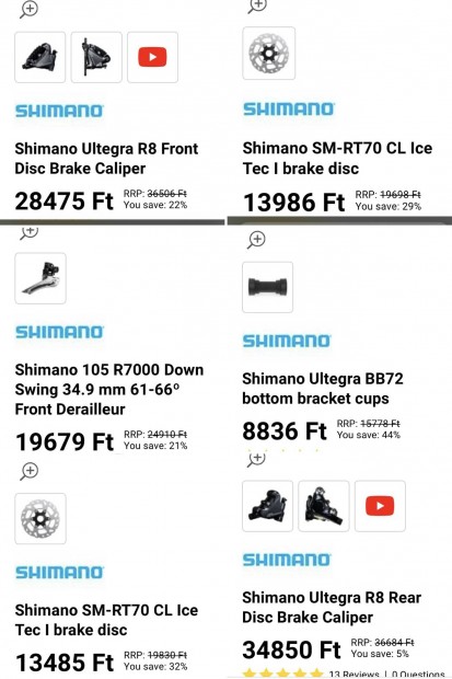 Shimano Ultegra 8020 szett