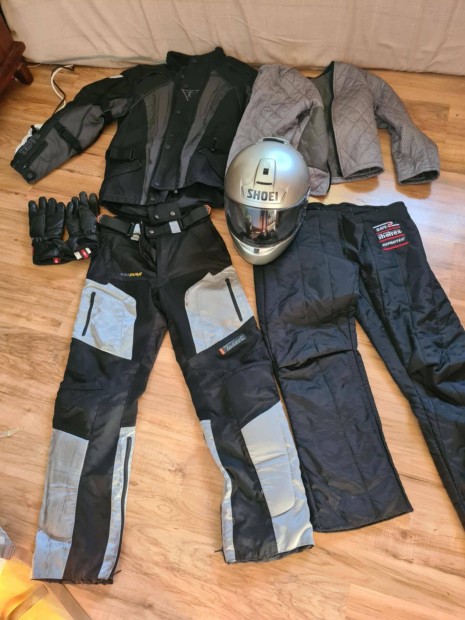 Shoei bukósisakkal komplett motoros szett S méretben szinte új!