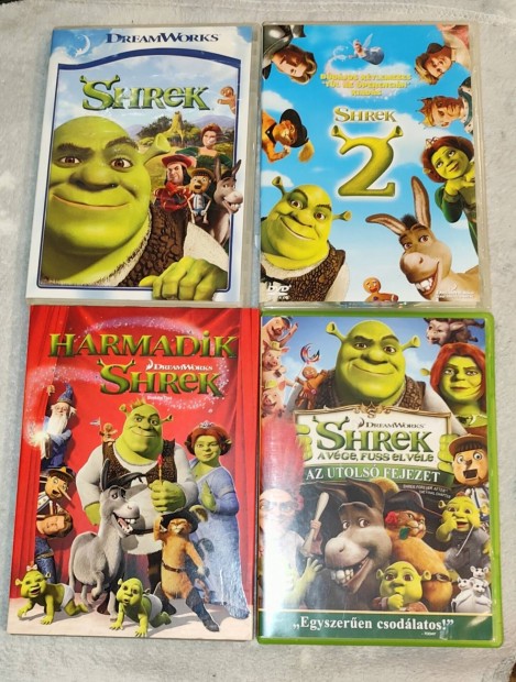 Shrek 1.-2.-3.-4. DVD 