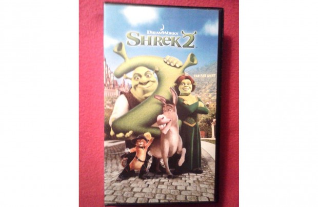 Shrek 2. mesefilm rajzfilm VHS kazetta szinte ingyen