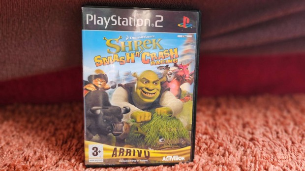 Shrek Smash N' Crash Racing (PS2, Playstation 2) Jtk
