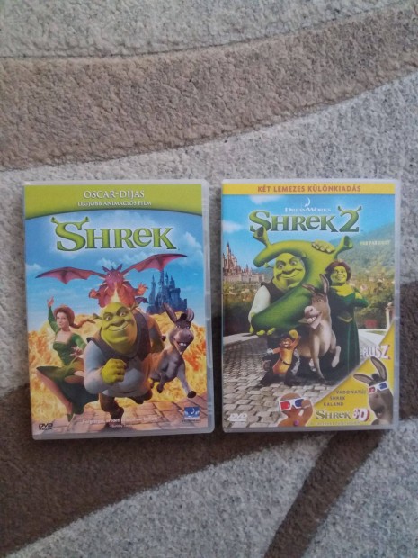 Shrek + Shrek 2 s Shrek 3D (3 DVD)