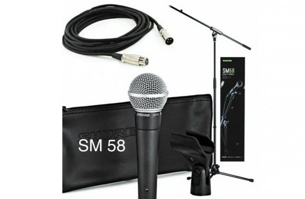 Shure SM58 mikrofon,llvnnyal,kbellel,(kp szerint) Bp.-n