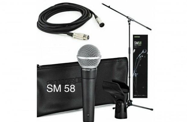 Shure SM 58 mikrofon llvnnyal s kbellel! Bp.-n