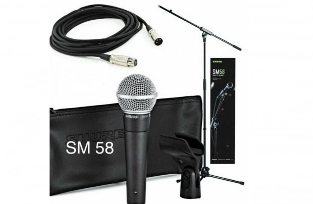 Shure SM 58 mikrfon elad,llvnnyal,kbellel Bp.-n