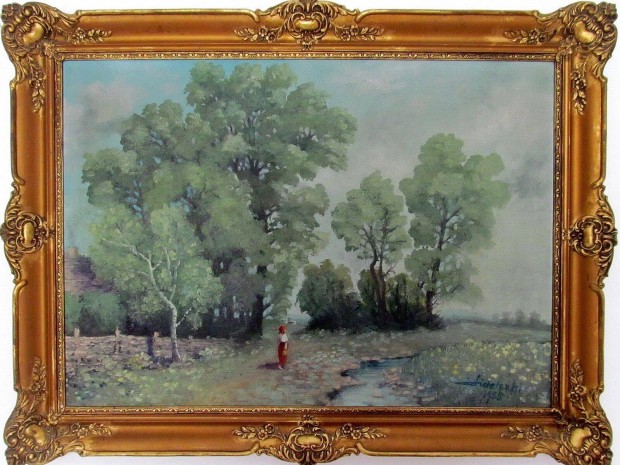 Sidelszki festmny - 1955, olaj / vszon, Blondel keret (83 x 63 cm.)