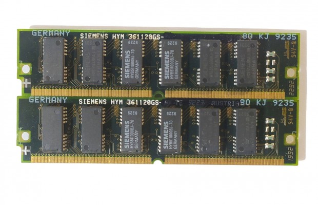 Siemens 2x4MB simm EDO RAM / memria / 72pin / retro