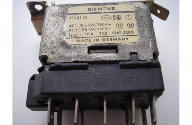 Siemens 3 TG 21 21 rel , 42 V AC, , 16 A , 2 zr s 2 bont