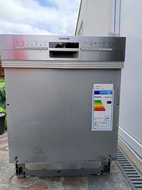 Siemens A++ inox digitális beépíthető 13 terítékes mosogatógép