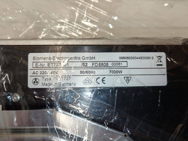 Siemens HB43S540E Beépíthető Sütő+Főzőlap