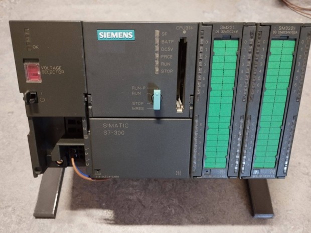 Siemens PLC S7 314 konfiguráció állvánnyal
