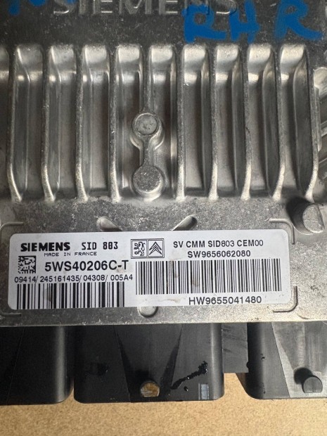 Siemens SID803 motorvezerl 5WS40206C-T 9656062080