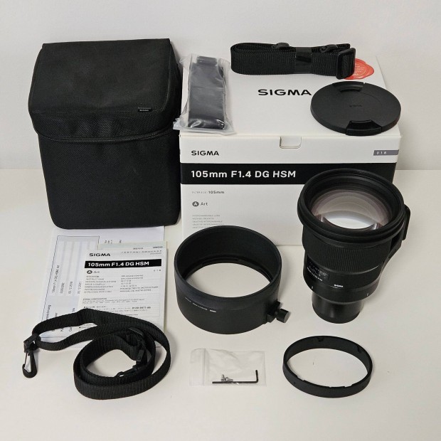 Sigma 105mm f/1.4 DG HSM Art Sony E FE objektv 105 1.4 105/1.4 F1.4 2
