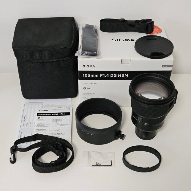 Sigma 105mm f/1.4 DG HSM Art Sony E FE objektv 105 1.4 105/1.4 F1.4
