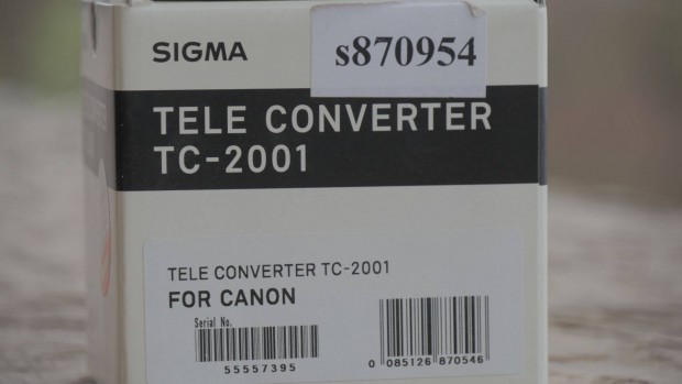 Sigma 2x tele converter TC-2001 canon EF