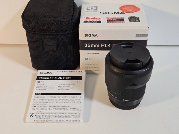 Sigma 35mm f/1.4 DG HSM Art Canon EF objektv 35 1.4 35/1.4 F1.4