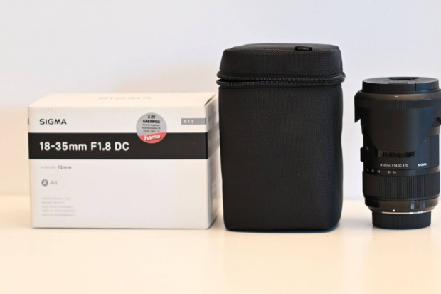 Sigma ART f/1,8 18-35mm DC Nikon F bajonettel