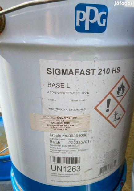 Sigmafast 210 HS vastagréteg alapozó és fedő festék 20L