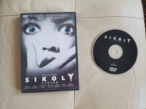 Sikoly Scream eredeti DVD film Programf�zettel