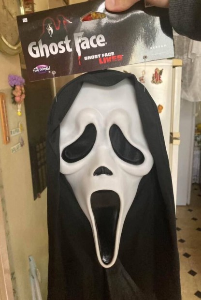 Sikoly maszk - Ghostface mask  Halloween , farsang