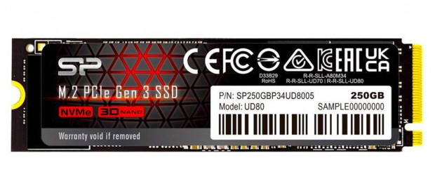 Silicon Power UD80 250GB M.2 Pcie Nvme SSD