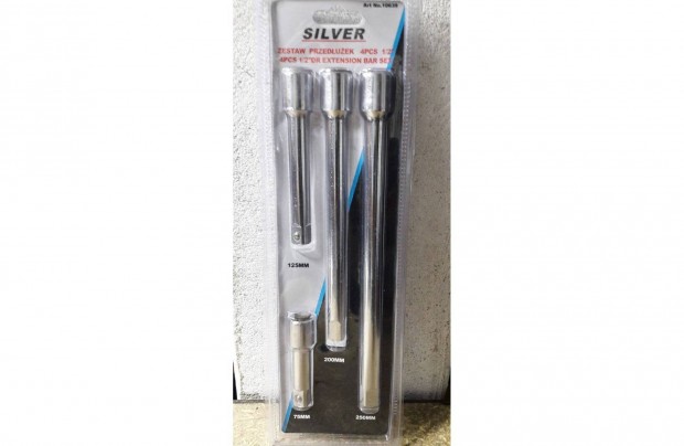 Silver S10639 dugkulcs hosszabbt kszlet 4db-os szett 1/2"