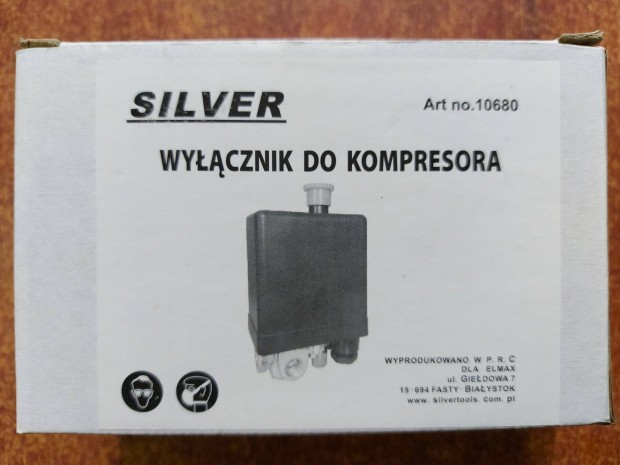 Silver S10680 kompresszor nyomskapcsol 230V