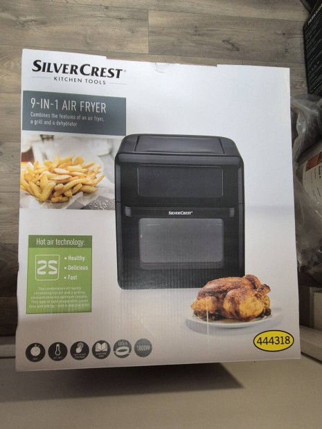 Silvercrest 9 in 1 forrólevegős sütő