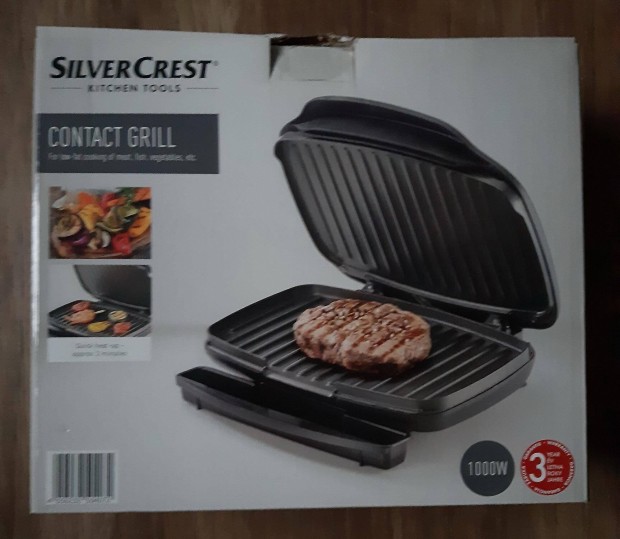 Silvercrest SKG 1000 B2 elektromos kontakt grill (j)