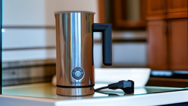 Silvercrest SMA 500 E1 inox nemesacél tejhabosító tejforraló kávé
