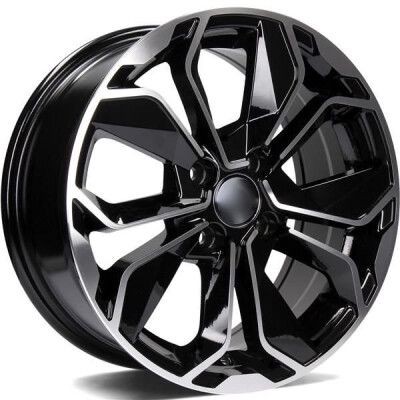 Silverline Clayton Fekete polírozott 6,5X15 4X100 ET38 CB60,1 |